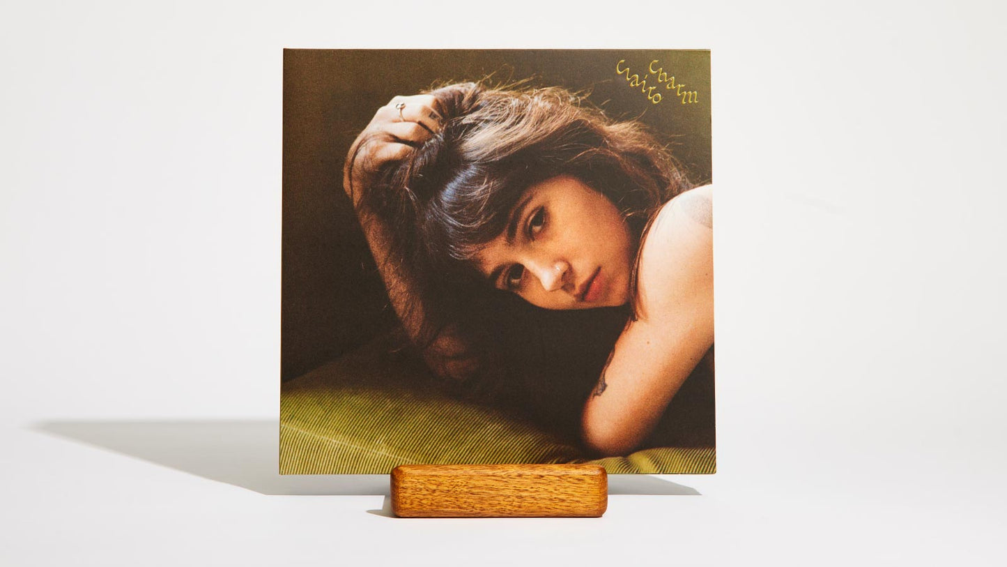 Premium vinyl record holder with a smooth matte finish + Clairo album cover